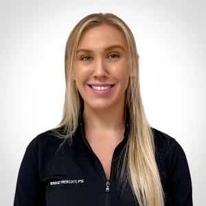 Bridget Prescott, physical therapist assistant and monitoring therapist
